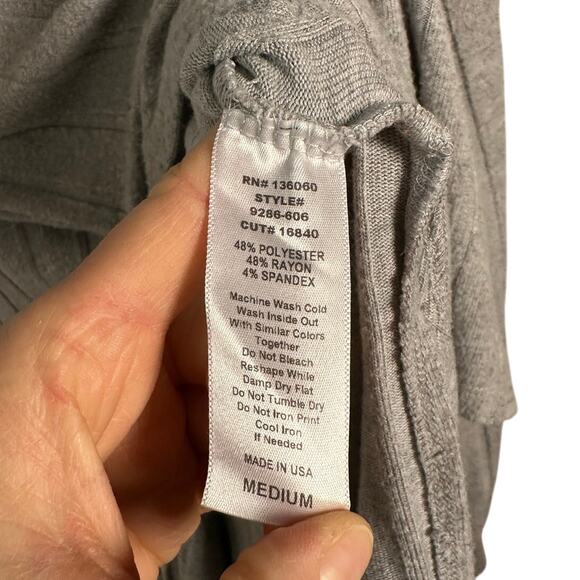 Project Social T Gray Long Sleeve Top Women's Medium - Picture 9 of 11